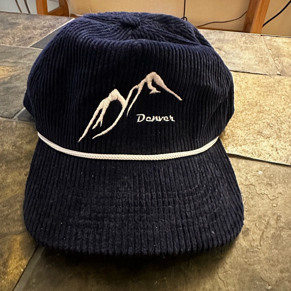 “Denver” Corduroy Strapback Adjustable Hat OS